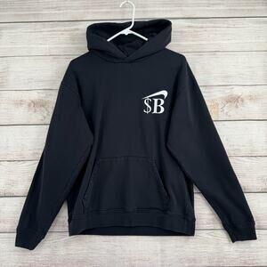 FTP x Slawn Hoodie Sweatshirt Mens Large Black Heavyweight